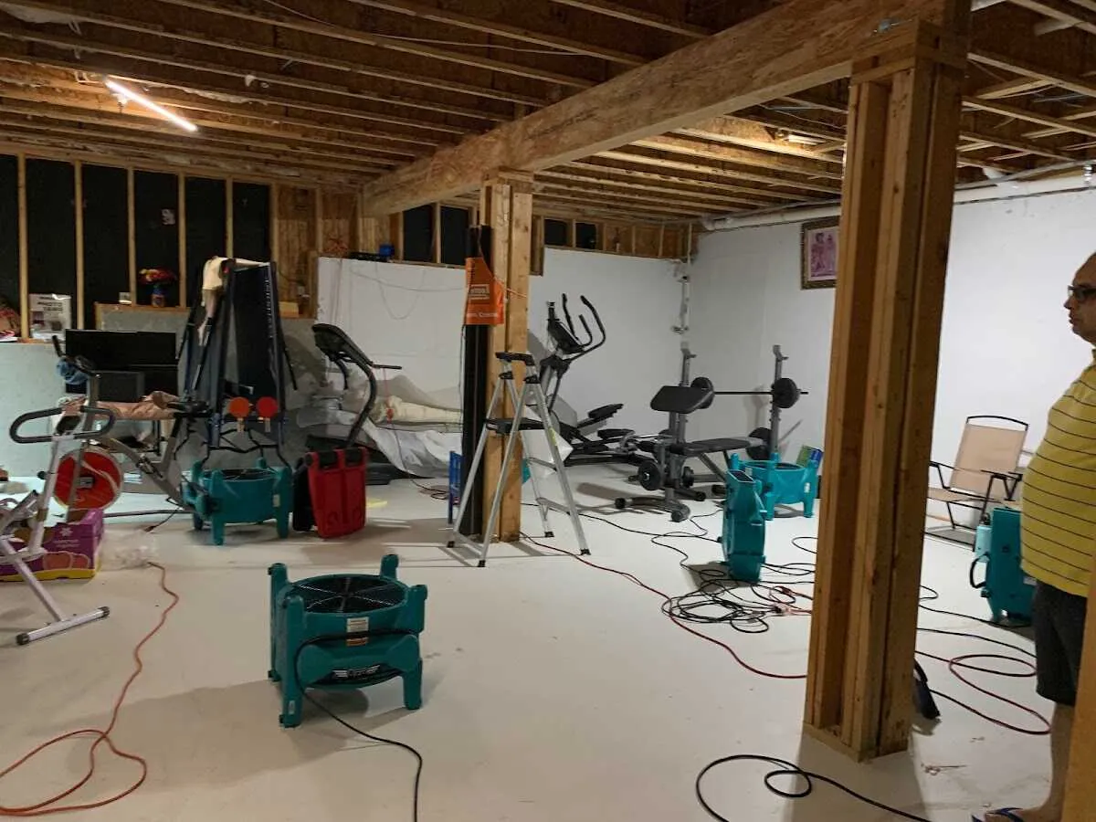 Basement drying equipment setup for Odor Removal & Deodorization in Dunkirk